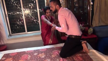 First Night sex by uncle and aunty is hot couple