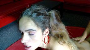 Gangbang and Chain Fucking for This Hairy-pussy Slut