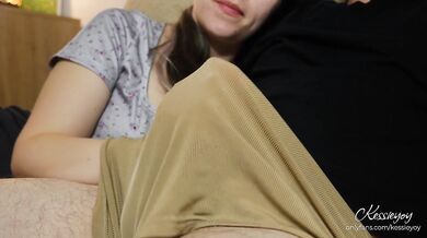 My Girlfriend Jerked Me Off While I Watched TV Cumshot Surprise