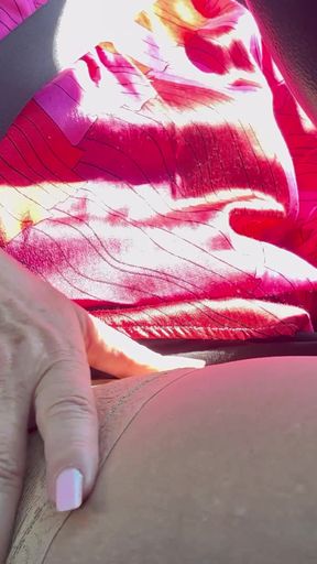 I pulled over and rubbed my pussy in the car until I had an intense orgasm.   Clip 2
