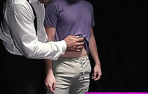 Slave Chase Daniels fuck by Felix Kamp using glass toy