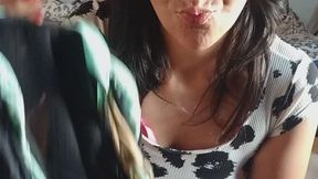 I was trying to concentrate on my notes, but I couldn't ignore it. My panties were stained, pee-soaked, worn for days... the smell reached me every time I moved my legs. I put them to my face, inhaling deeply, and the farts I let out made them even h