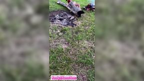 I Strut Bare In Nature, Letting My Wet Pussy&#x270C; Burn by the Flames