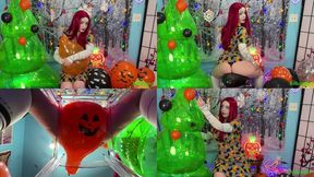 Sally's Balloon Popping Nightmare Before Christmas - Nail Pops, Sit to Pops, and Hug Pops