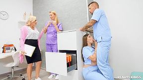 Cock-addicted Chunky Nurse Thrilling Sex Clip