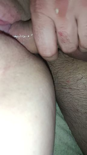 Very horny to squirt sex in her ass and finally jerk off
