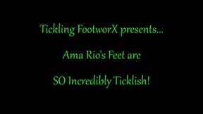 Ama Rios Feet are SO Incredibly Ticklish