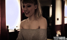 Petite teen stepsister gets pounded at a reunion party by stepbro