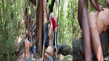 VÁRIOS HOMENS FODENDO O PASSIVO NO PARQUE
