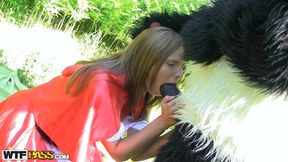 Little red riding hood fucks a kinky sex toy