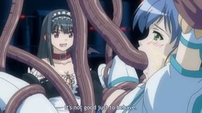 Jiburiru: The Devil Angel 3 - Cute Maid Gets All Her Holes Plugged By An Hentai Demon Tentacles