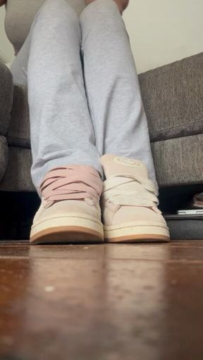 Adidas sneakers and sock reveal