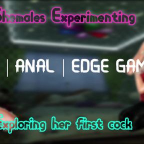 AUDIO ONLY - First time shemales experimenting the JOI game