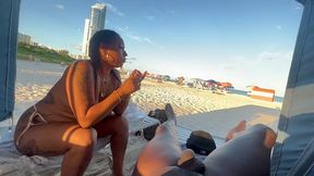 nude beach outdoor bj