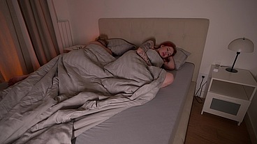 Sharing a hotel room with my busty stepmom turned into hardcore sex
