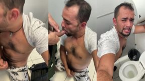 suruba gay sem camisinha com homens gozando no banheiro publico - part02