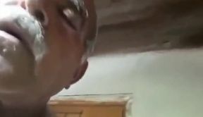 Amateur Turkish Bear Daddy Masturbating for Interracial Fans