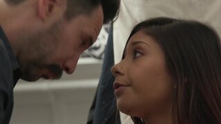 Brown bootycall Layna Marie's cunt belongs to my fat cock!