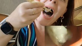 Wonderful Public Vore - I use my pillcam in a restaurant and show you the inside of my stomach live 4K