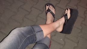 night walk - public crossdressing