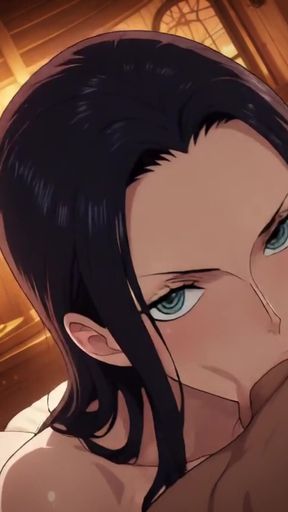 Anime-style character in a studio setting