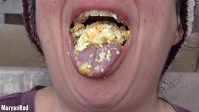 Eating Eggs - Chewing and Mouth Fetish - SD Version