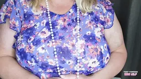 Naughty Grandma Offers You her Bra to Play With - Cheating Mature Amateur BBW Slut Mom Aunt