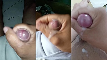 Llego a casa del trabajo con ganas de orinar me hago con el pañal puesto y luego tres maravillosos orgasmos