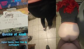 Sissy trap creampie in public bathroom deep throat bareback