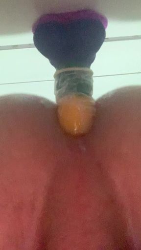 Teen boy first anal doggy dildo fuck