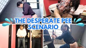 Japanese MATURE's Desperate Pee Scenario