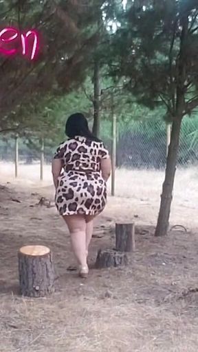 Ass Worship Sexy Stepmom Outdoors