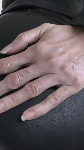 Leather Ass Pampering POV, Beautiful Hands, Leather Ass Kissing and Sniffing Lady Victoria Valente