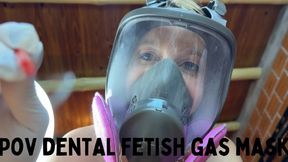 pov dental fetish in gas mask