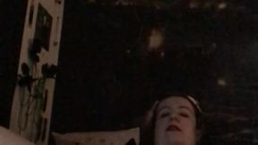 Curvy MILF Nymeria Malfoy has intense solo session with wax and feather play