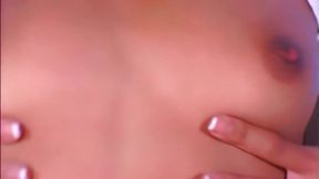 Asian beauty gets interracial pounding