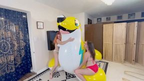 Huge Inflatable Seal Destruction - INDICA & CATHERINE FOXX HIDEF
