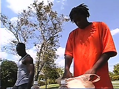 Two hunky black gays go on a blind date and become very fond of each other
