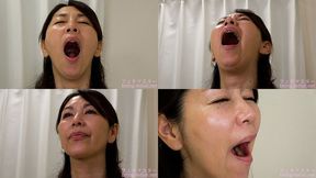 Chisato Shoda - CLOSE-UP of Japanese cute girl YAWNING - MOV 1080p