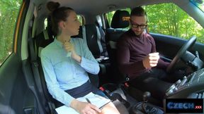CZECH XXX - MILF driving instructor needs her PUSSY licked to calm her down