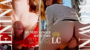 My Very Ginger Secretary Gets a Load on Her Tits - SexLikeReal