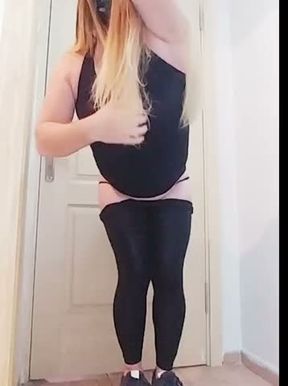 Crossdresser Blonde Anal Sex