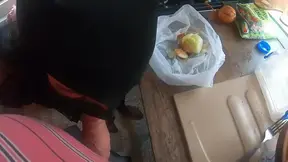 Milfy Calla gets it on with her boyfriend while cooking up some dirty dishes