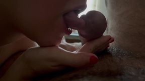 Iranian Persian GF gives a full drenched POV oral