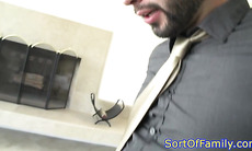 Little stepteen bent over