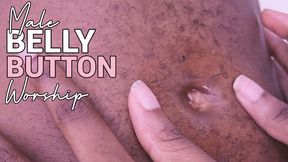 Male Belly Button Worship: Licking and Fingering