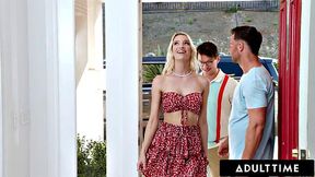 ADULT TIME - Pushover Cuckold Man Watches Bride-To-Be Kenna James Have Amazing Sex With His Friend
