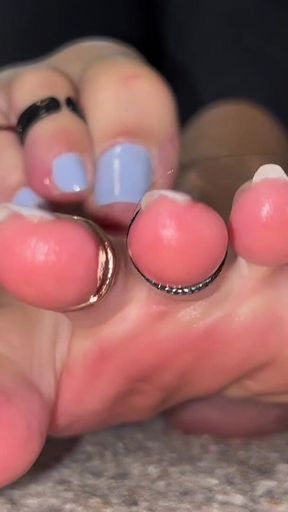 Bratty Foot JOI Foot Humiliation with Toe Rings by Ivys Feet