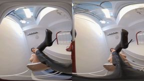 3DVR180 YIDE shoes POV trampling on human-shaped carpet 1