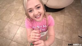 Stepdad discovers stepdaughter's naughty side in tight outfits